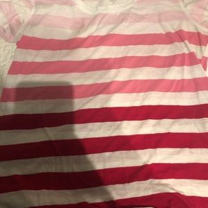 Pink Ombré striped shirt